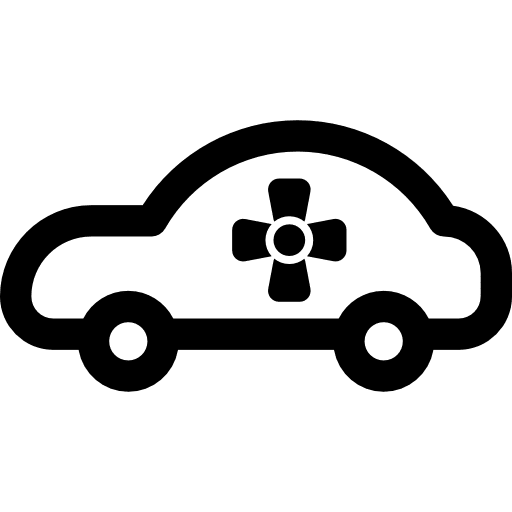 Car transport climatization automobile icon