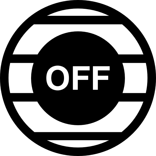 Off button interface off button multimedia option icon