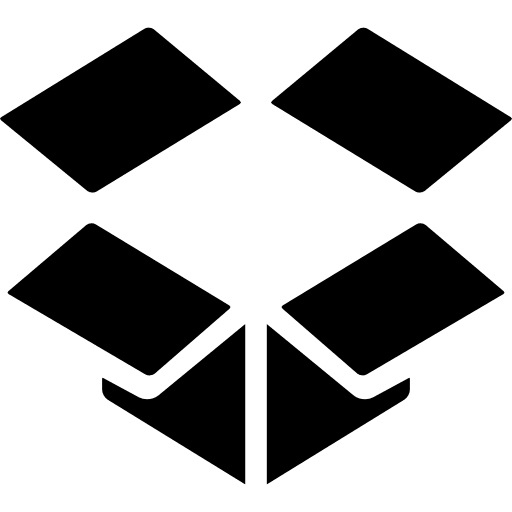 Dropbox networking logotype social media icon Dropbox networking logotype social media icon