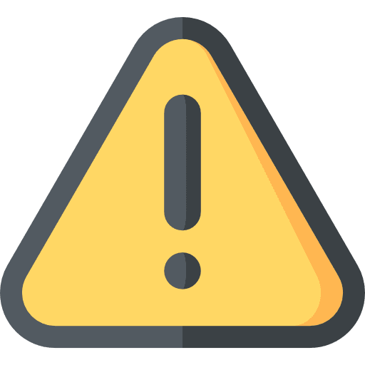 Warning issue attention limitation icon