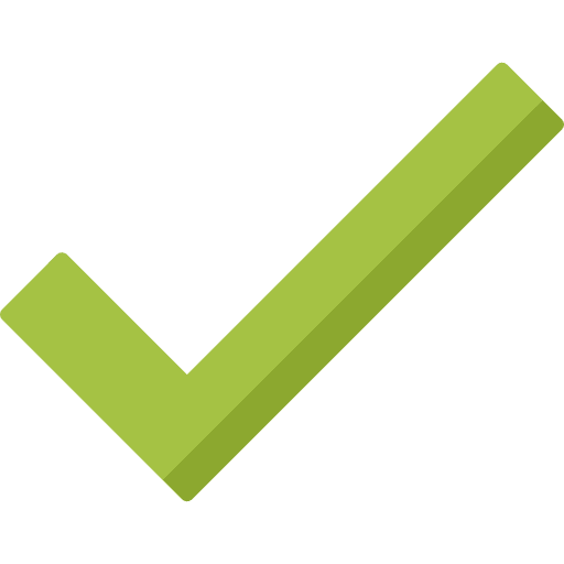 Checked correct green check accept icon