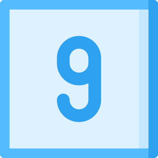 Nine maths figures shapes and symbols icon