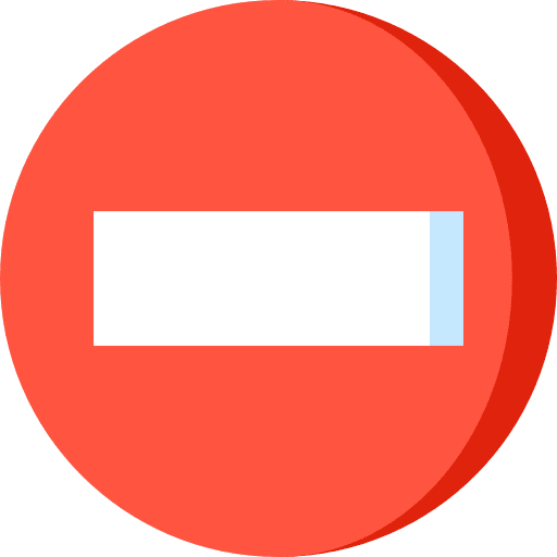 No entry signaling no entry shapes and symbols icon