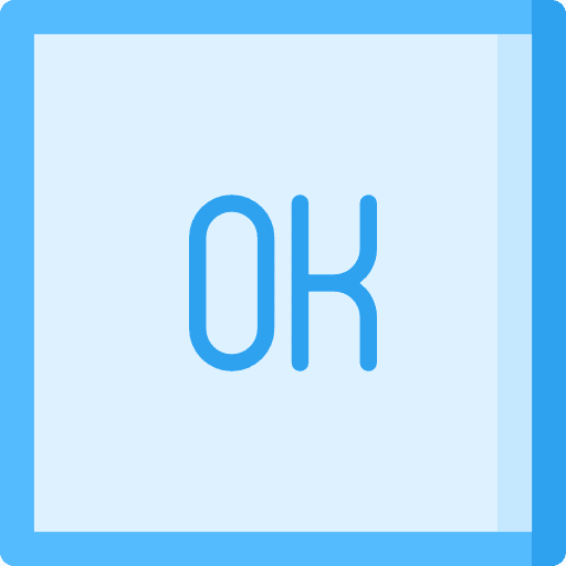 Ok shapes and symbols button okay icon