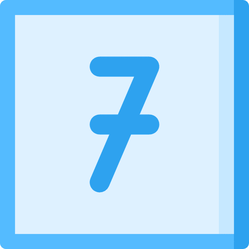 Seven buttons shapes and symbols interface icon