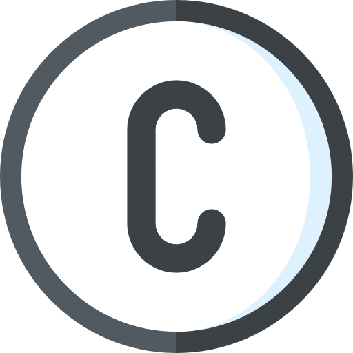 Copyright copyright circle shapes and symbols icon