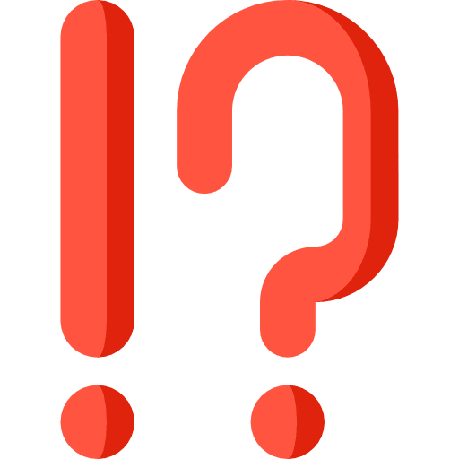 Exclamation shapes and symbols question symbols icon