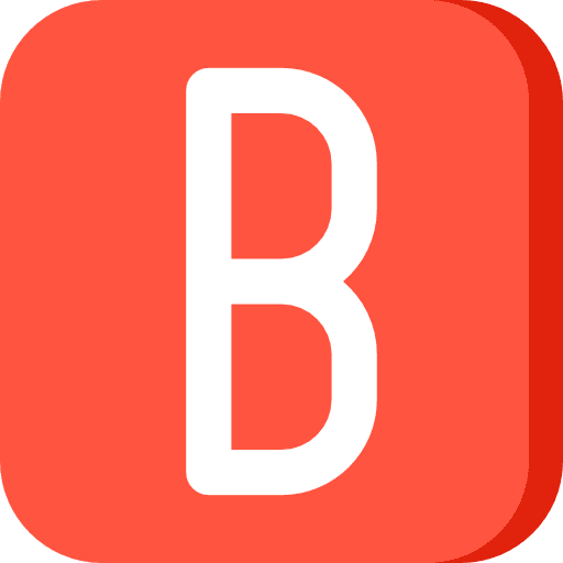 Letter b shapes and symbols abecedary typographical icon