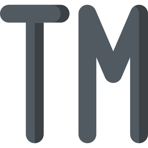 Trademark business shapes and symbols law icon