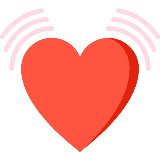 Heart beating heart medical pulse icon