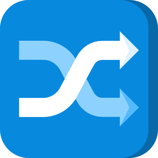 Shuffle exchange arrows mix icon