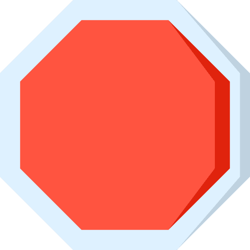 Stop signs shapes and symbols traffic sign icon