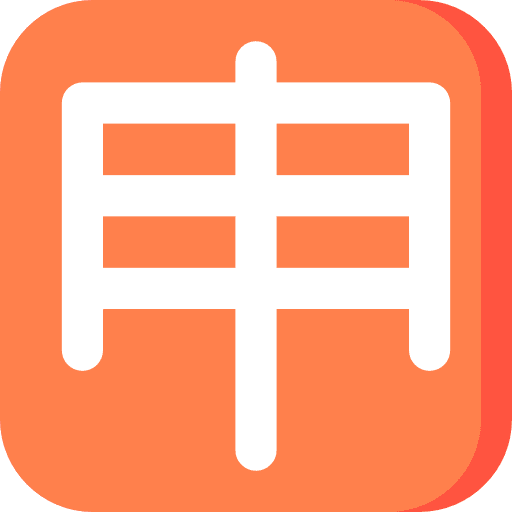 Character shapes and symbols letter character icon