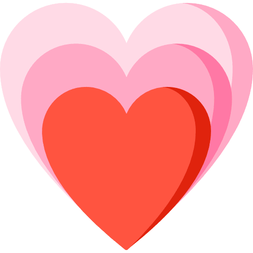 Heart interface shapes and symbols loving icon