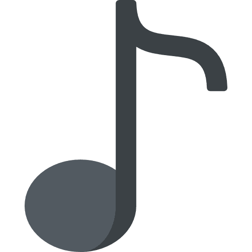 Musical note music interface song icon