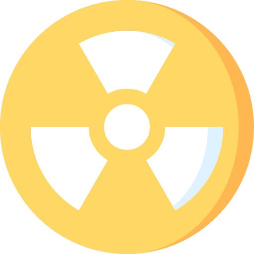 Nuclear energy shapes and symbols power nuclear energy icon