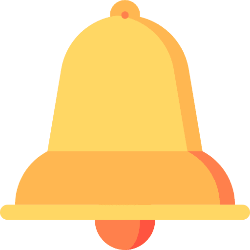 Bell musical instrument tools and utensils alert icon