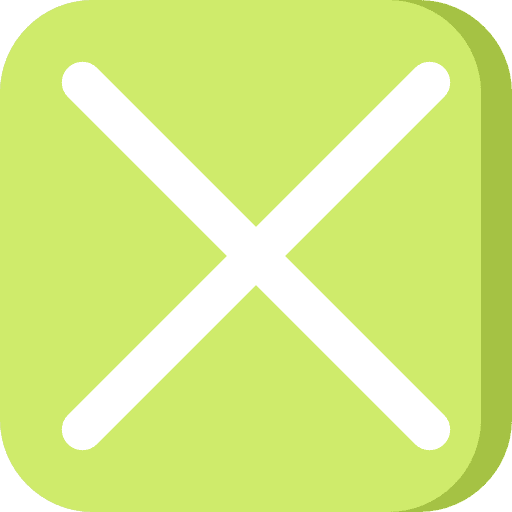 Cancel equis cross prohibition icon