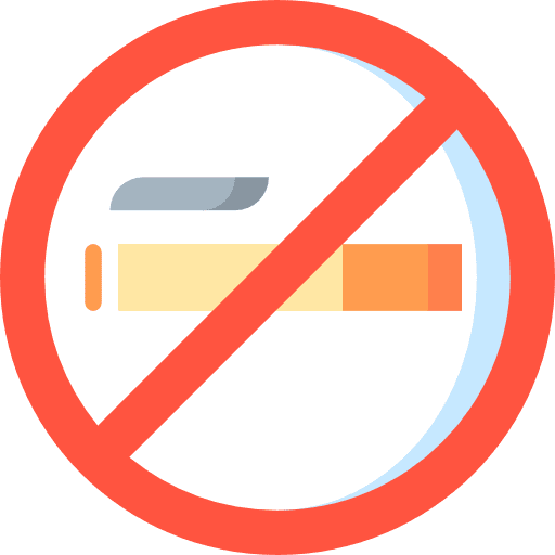 No smoking forbidden cigarette unhealthy icon