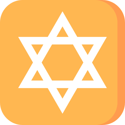 Star of david signs hebrew shapes and symbols icon