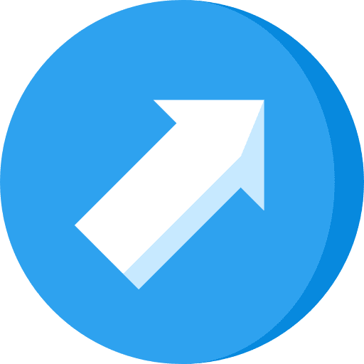 Diagonal arrow multimedia option directional orientation icon