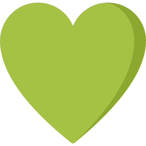 Heart like interface shapes and symbols icon