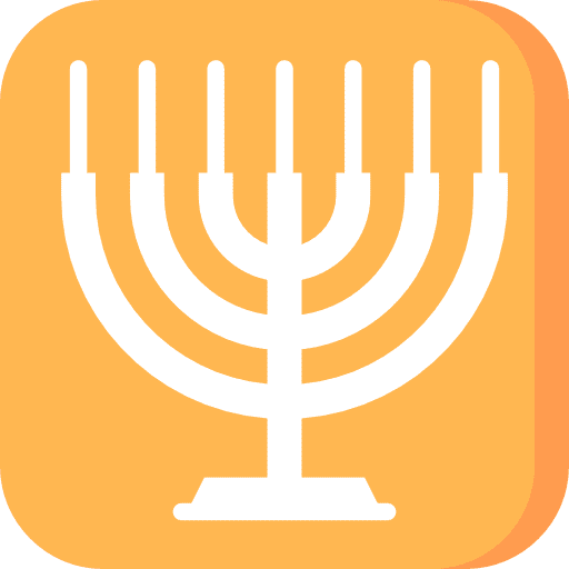 Menorah hannukah jew cultures icon