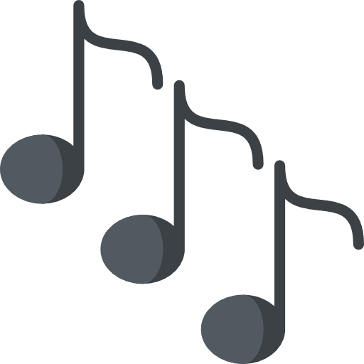 Musical note musical note music and multimedia interface icon