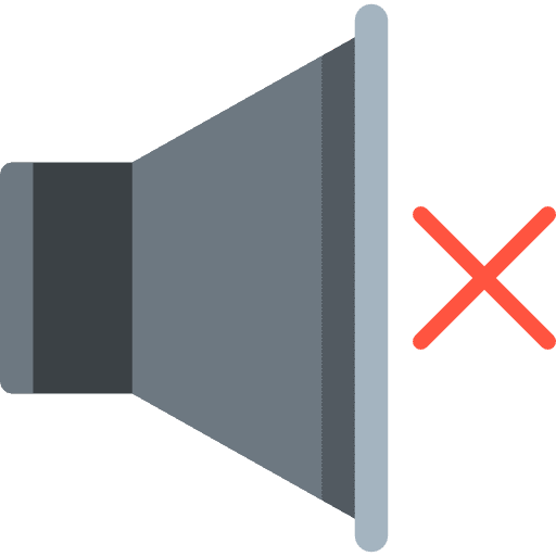 Muted multimedia audio sound icon