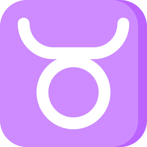 Taurus signs horoscope zodiac icon