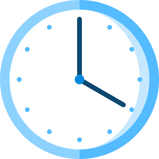Wall clock circular clock time and date wall clock icon