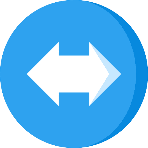 Double arrow arrow orientation resize icon
