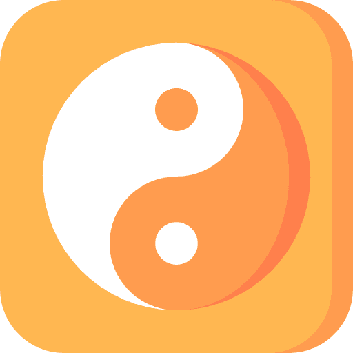 Yin yang cultures taoism signs icon