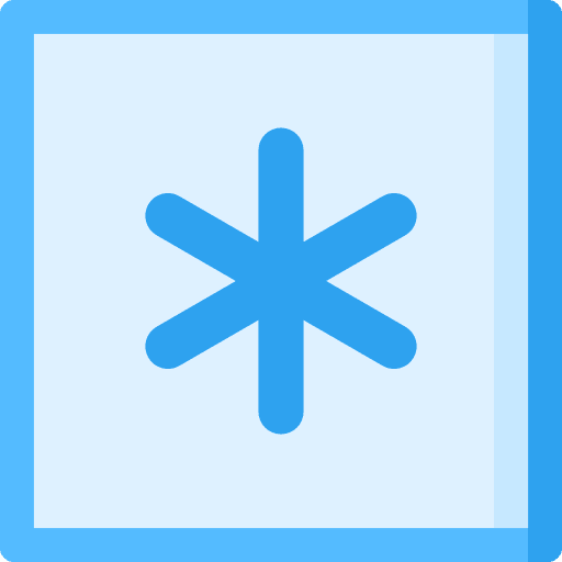 Asterisk asterisk information shapes icon