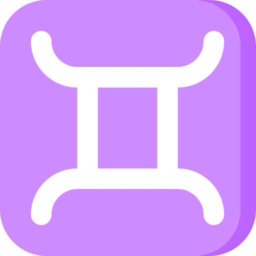 Gemini signs horoscope zodiac icon
