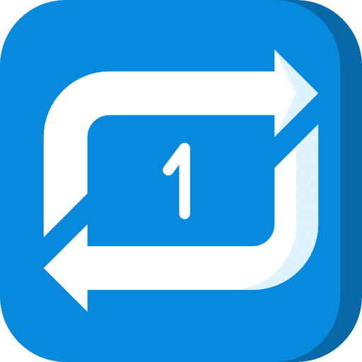 Repeat direction arrows repeat icon