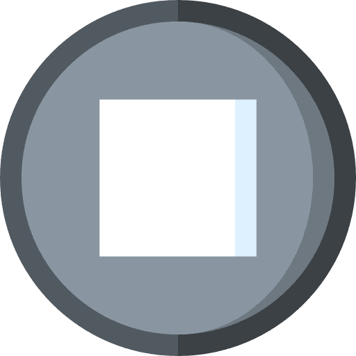 Stop interface video player shapes and symbols icon