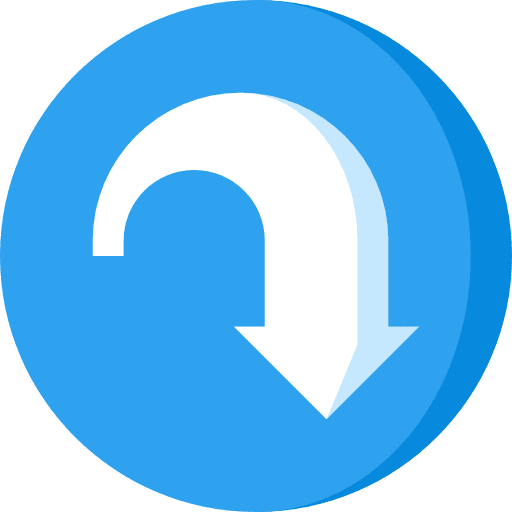 Down arrow orientation downloading multimedia option icon