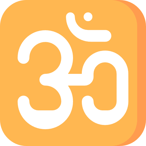 Om om indian signs icon