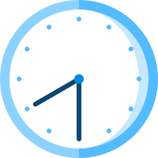 Wall clock time and date time watch icon