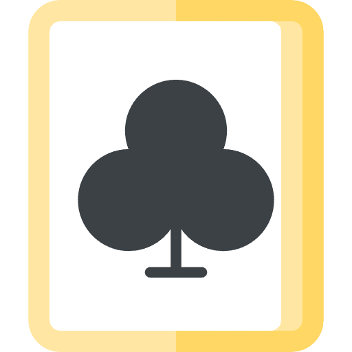 Clubs cards poker gaming icon