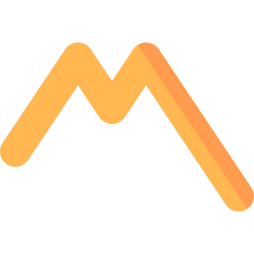 Line chart graph infographic loss icon