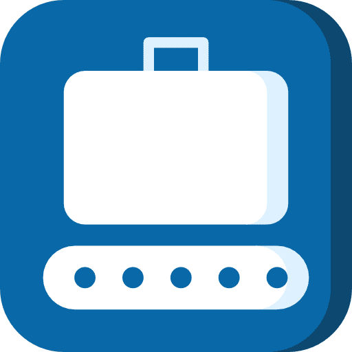 Conveyor machine factory industrial icon