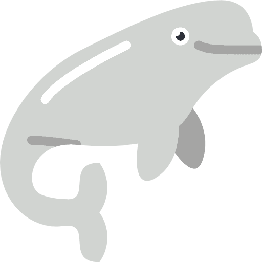 Beluga whale mammal aquarium icon Beluga whale mammal aquarium icon