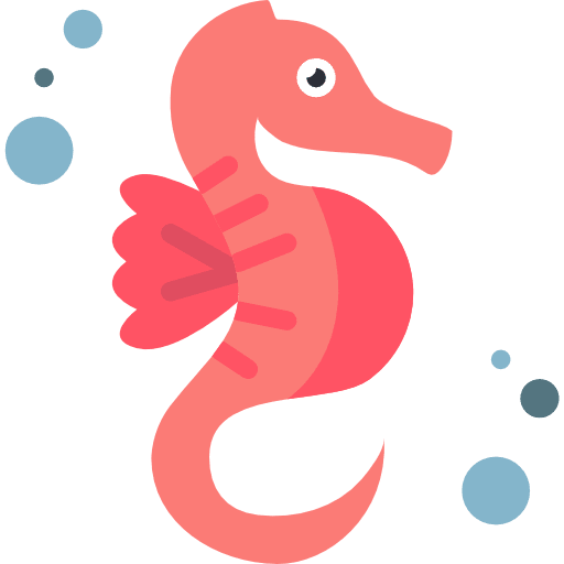 Seahorse seahorse animals sea life icon