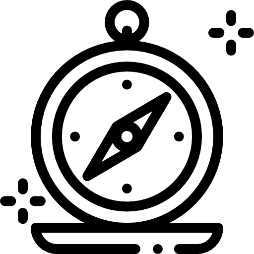 Compass orientation direction cursor icon