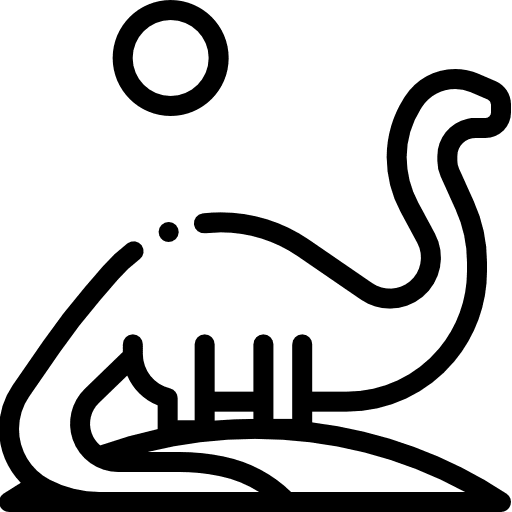 Dinosaur wild life brontosaurus animals icon