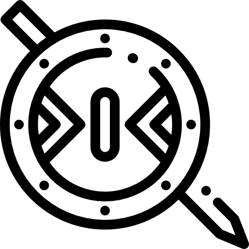 Weapons war shield weapons icon