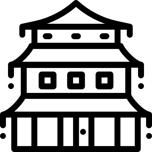 Chinese temple cultures china icon