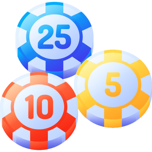 Casino tokens chip casino icon